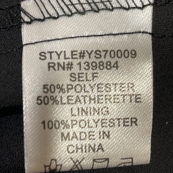 ANGL Skirt with Faux Leather Floral Appliqué - EUC - Picture 6 of 6